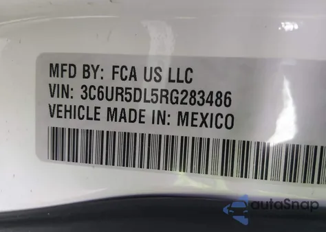 2024 Ram 2500 Big Horn 4X4 6'4 Box z USA, uszkodzony, nr VIN 3C6UR5DL5RG283486
